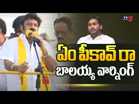 ఏం పీకావ్ రా | Nandamuri Balakrishna Massive Warning to CM Jagan | TDP Kadiri Public Meeting | Tv5 - TV5NEWS