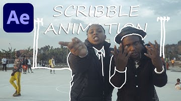 Super Easy Animated Scribble Effects For Music Video In Adobe after effects Tutorial