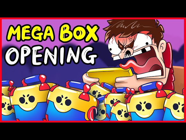 BRAWL STARS ANIMATION - MEGA BOX OPENING #2 Lucky?! class=