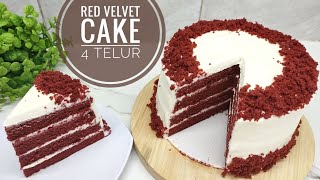 RED VELVET CAKE 4 TELUR Lembut enak banget !!
