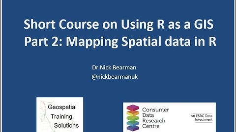 Advanced GIS Methods Training: Short Course on Using R as a GIS: Part 2