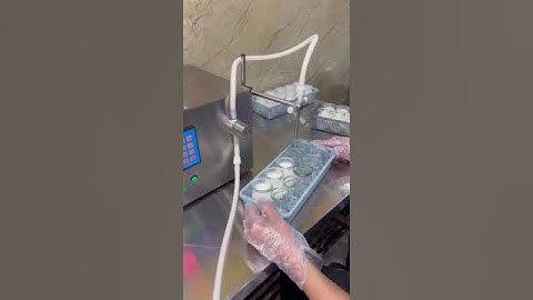 Máy chiết sữa chua, máy chiết trà sữa bán tự động có chế độ auto