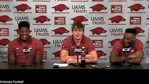 Arkansas' Drew Sanders, Simeon Blair, Jordan Domin...