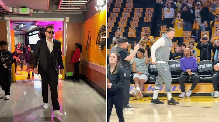 Luka Doncic arrives as Laker for the first time!