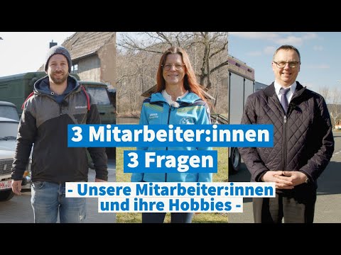 3 Mitarbeiter:innen - 3 Fragen: Unsere Mitarbeiter:innen und ihre Hobbies!