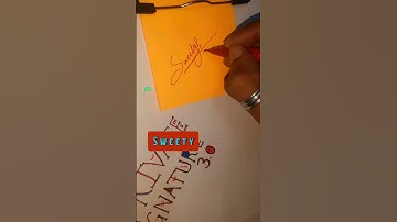 SWEETY Name Beautiful Signature Style 👑🎩| With Beautiful Autograph #youtubeshorts #shortsvideo