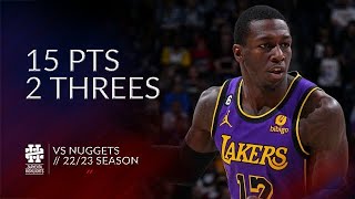 Kendrick Nunn 15 pts 2 threes vs Nuggets 22/23 season