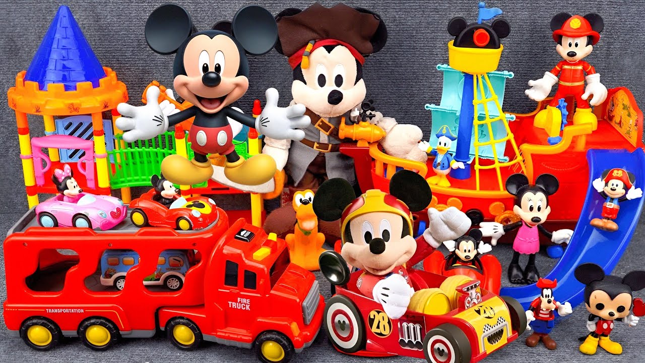 Satisfying With Unboxing Disney Mickey mouse Pirate Ship Play Set | ASMR