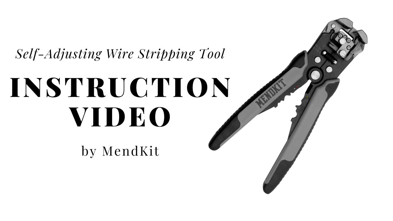 SelfAdjusting Wire Stripping Tool by MendKit Instruction Video YouTube