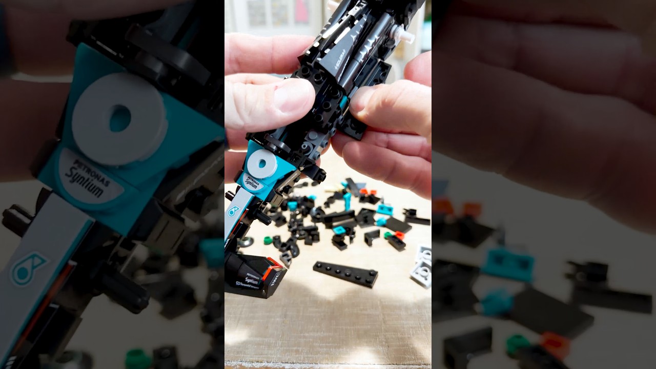 The Finishing Touches to the Lego Speed Champions Mercedes F1 Car