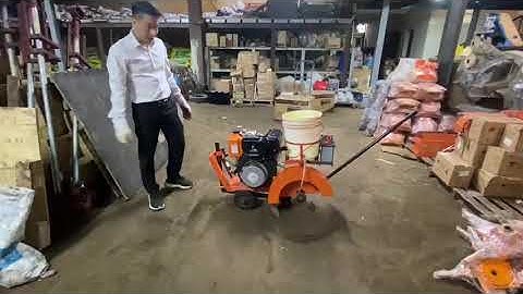 Máy cắt bê tông bập bênh lắp động cơ Lifan 186