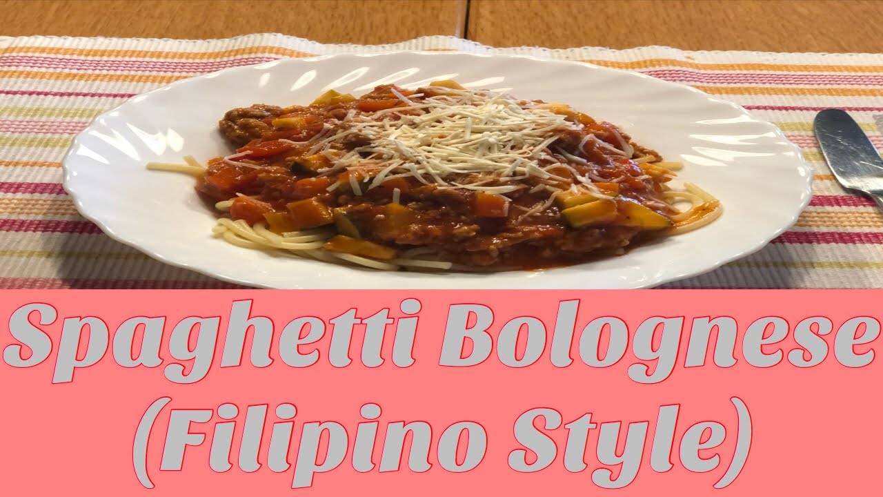 Spaghetti Bolognese (BelgianFilipino style) SWEET SPAGHETTI