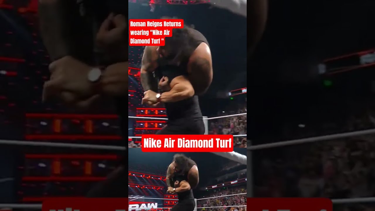 Roman Reigns Returns Wearing Nike Air Diamond Turf Wwe Raw Welloffmedia Biggwaco