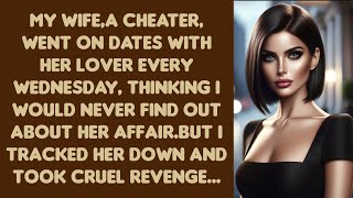 My wife,a cheater, went on dates with her lover every Wednesday, thinking I would never...