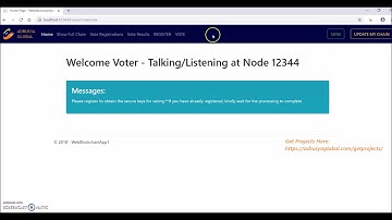 Project – Model For Voting Process System (AGP13310) - Setup Demo Video