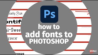 How to add fonts to Photoshop