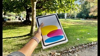 QUICK Unboxing Apple iPad 10th Generation 🤩 @ Luxembourg Garden PARIS 🇫🇷🌳