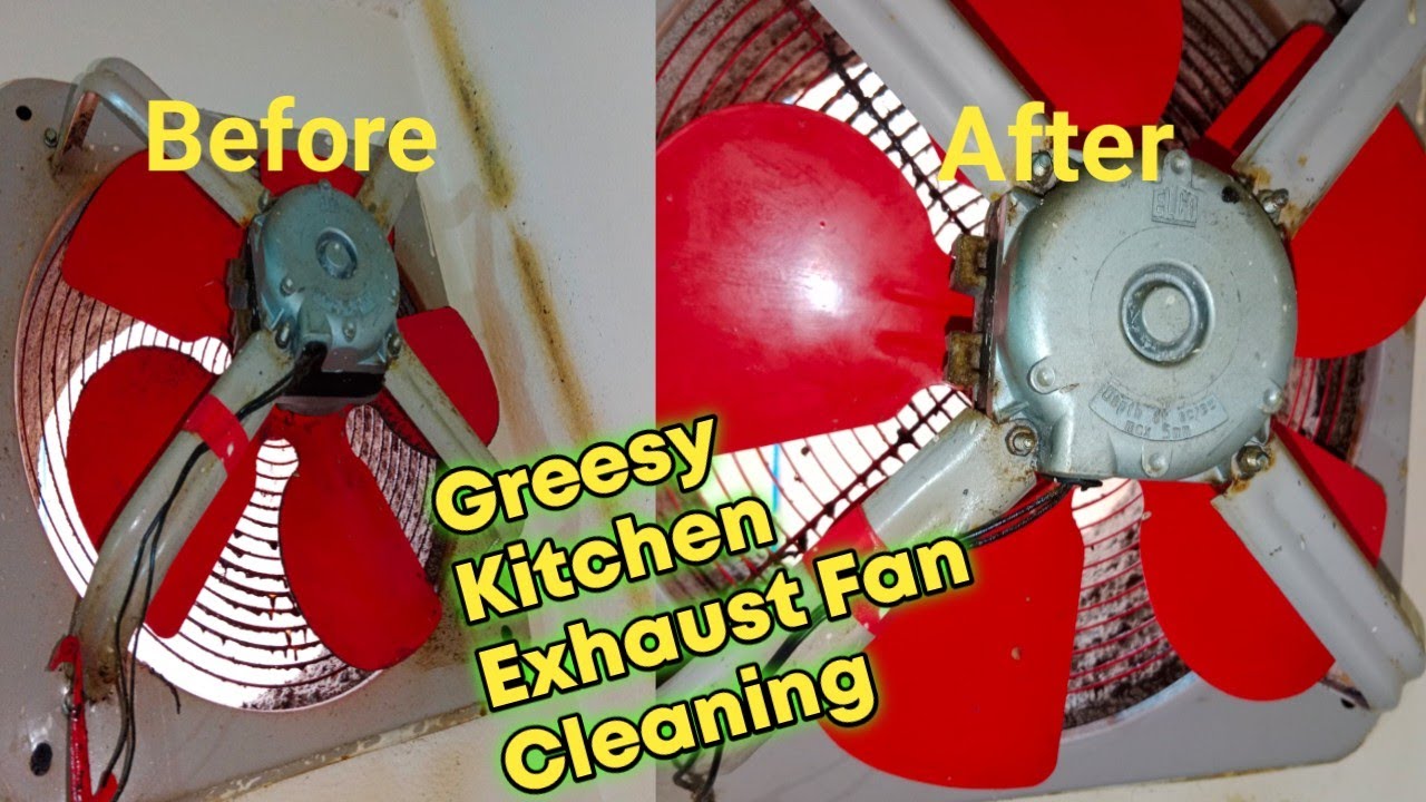 Quick Way To Clean Greasy Exhaust Fan Of Kitchen/Step By Step YouTube