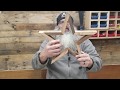 Learn to make a rustic wooden star in two minutes