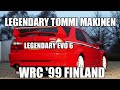 WRC Rally Finland '99 Legendary Tommi Mäkinen with his Legendary Mitsubishi Evo VI