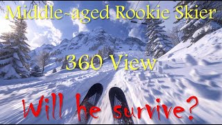 360 Middle-aged Rookie Skier Going Downhill Skiing for the First Time in 22 Years - Will He Survive? by Brian 360 195 views 2 months ago 6 minutes, 2 seconds