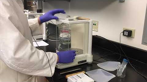 Using an Analytical Balance