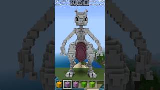 Mewtwo Pokemon pixel art #viral #trending #minecraft #viralshort