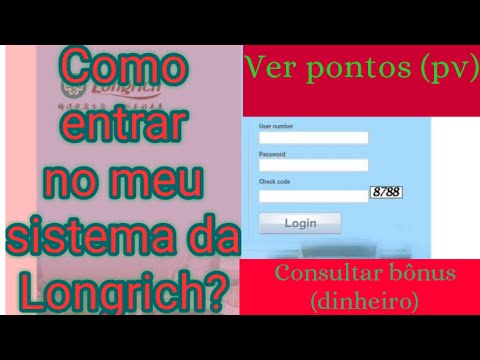 COMO USAR SISTEMA DA LONGRICH? o link do sistema na descrição.