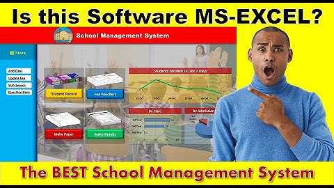 The Best School Management System in MS Excel