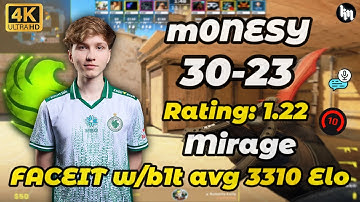 m0NESY (30-23) w/b1t avg 3310 Elo (mirage) | Dec 20, 2025 #cs2 #m0nesy
