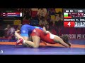 1/4 WW - 59 kg: M. HRISTOVA (BUL) v. T. OMELCHENKO (AZE)