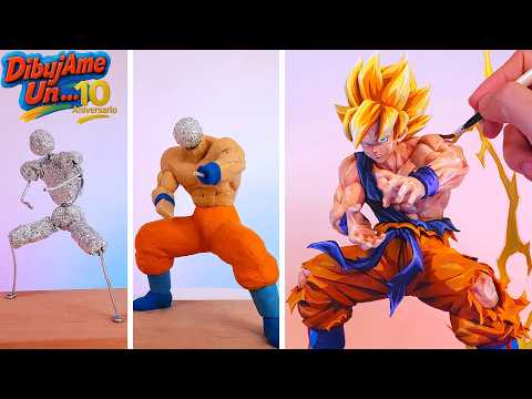 Is This Really Just Clay?! Dragon Ball Z Sculpture on Another Level || How to Make GOKU