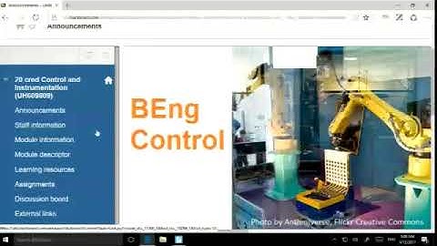 Control and Instrumentation 18 19 Week 1