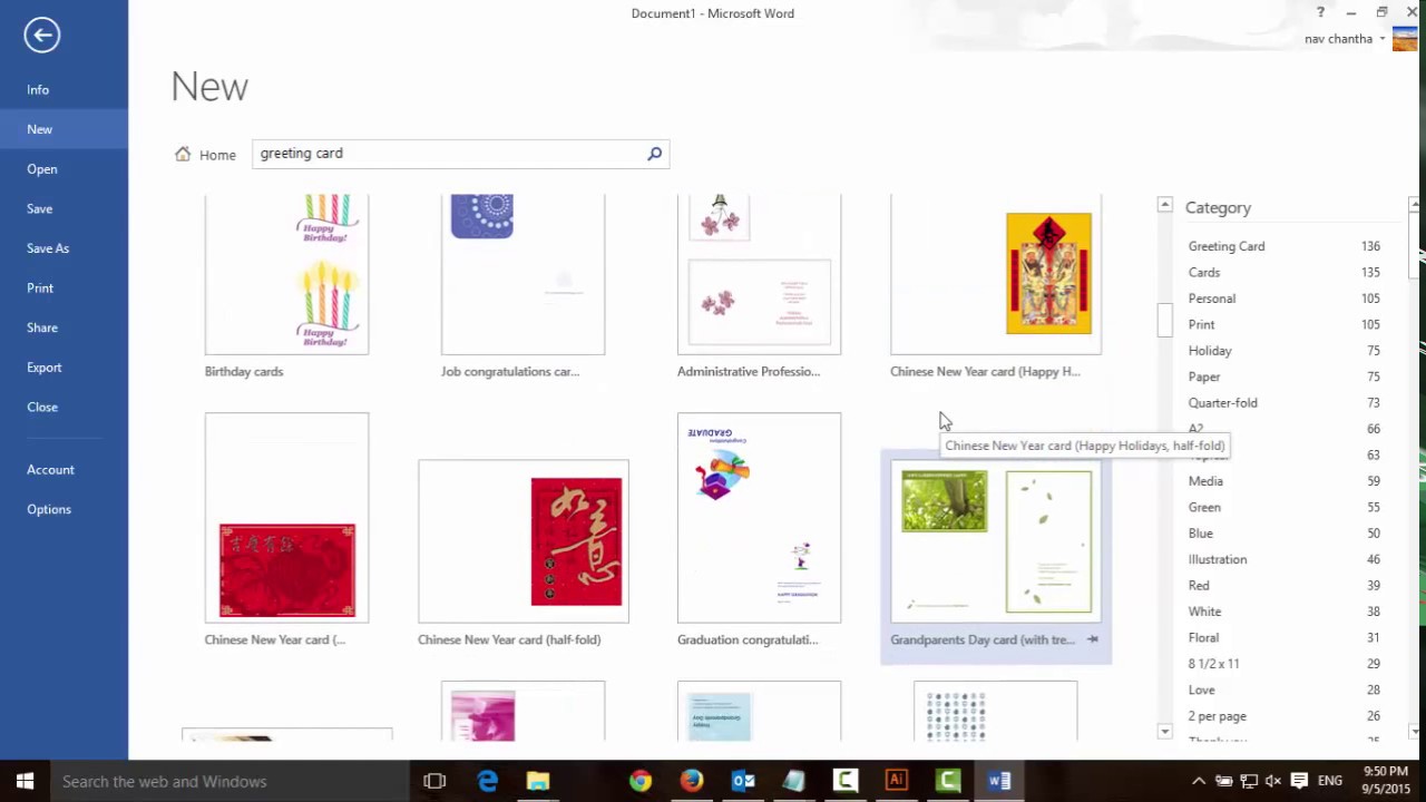 How to Make Greeting Cards with Microsoft Word - YouTube