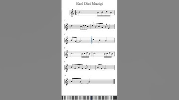 Thumbnail of Ezel Dizi Müziği #piano #notes #music #nota #violin