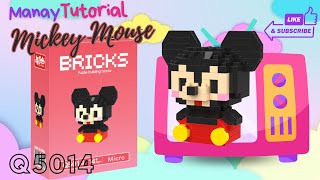 MINI LEGO BUILD MICKEY MOUSE Q5014 BRICKS TUTORIAL