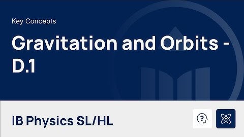 Gravitation and Orbits [IB Physics SL/HL]
