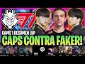 G2 DE CAPS SE ENFRENTA AL T1 DE FAKER! *PARTIDAZO* | G2 vs T1 Game 1 RESUMEN MSI 2024 ESPAÑOL LVP