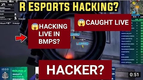 R-ESPORTS😱 CAUGHT HACKING LIVE IN BMPS | HACKER? #soul #bmps #scout #godl  #resportshacking