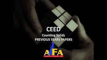 CEED QUESTIONS I COUNTING 3 D SOLIDS I BEST ENTRANCE COACHING  2026 IAFA INDIA