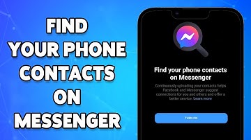 How To Find Your Phone Contacts On Messenger 2024 | Facebook Messenger App Help