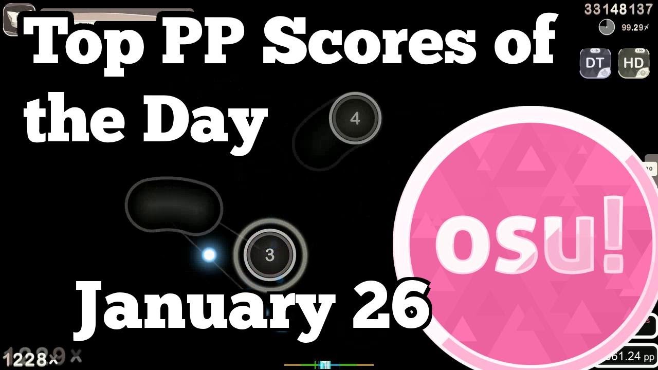 [osu!] Top Ranked PP Plays of January 27 |  Disaster, Mathi, Eagle5324, nick1324, MrNobady