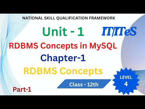 12th class - Chapter 1 : RDBMS CONCEPTS (IT/ITeS)