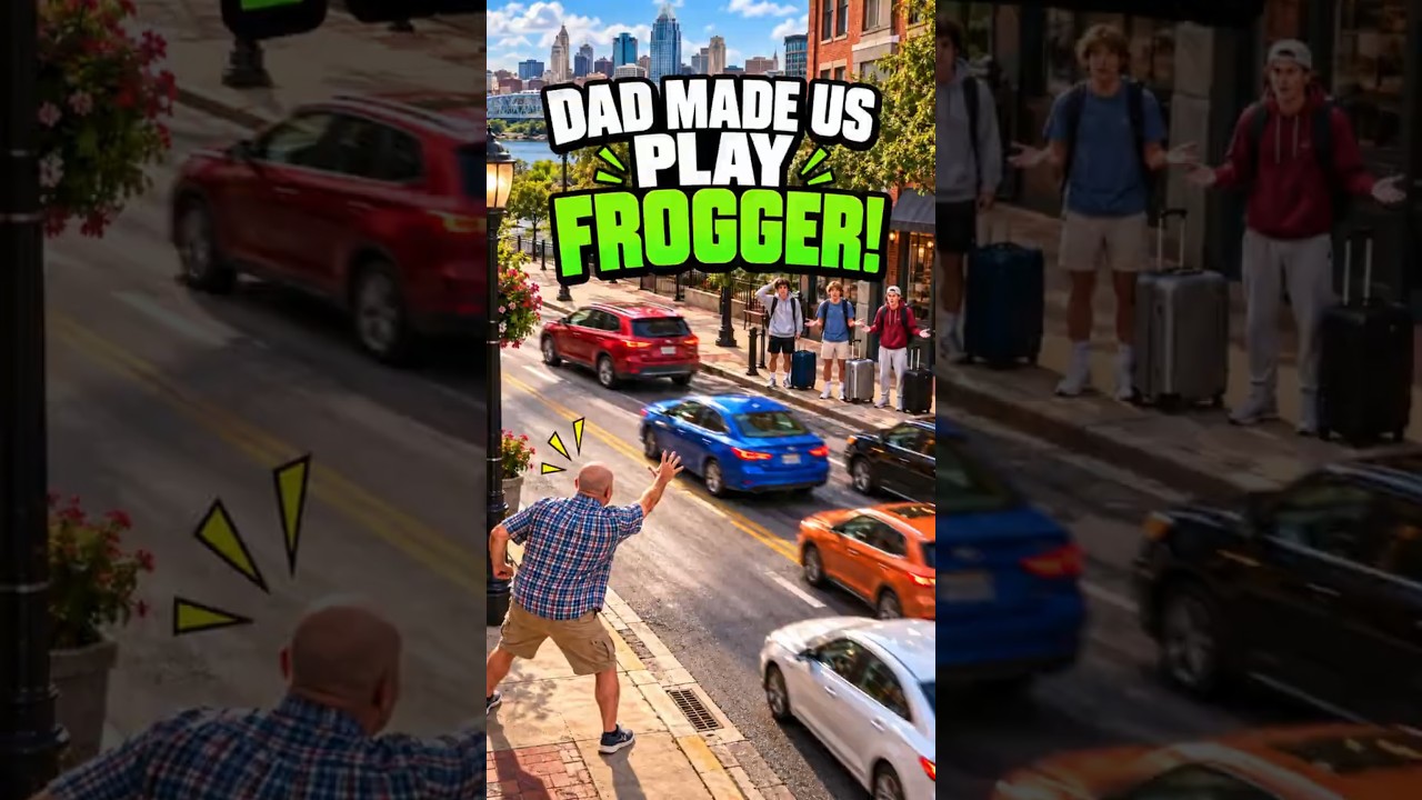 Dad Made Them Play Real-Life Frogger in Cincinnati!