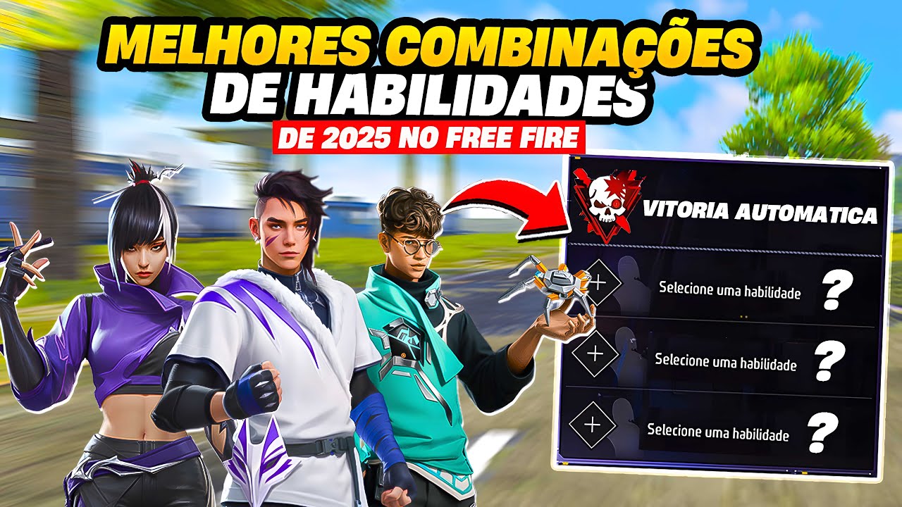 MELHORES Habilidades para [RUSH, CURA, ATAQUE e DEFESA] no FREE FIRE em 2025