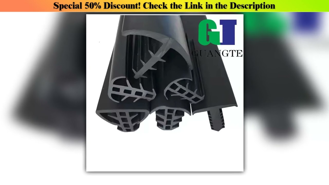 Deal 10M Tshape Epdm PVC TPE Extrusion Rubber Sealing Strip For Solar Photovoltaic Bracket Metal