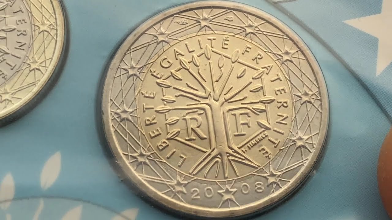 2 euro 2008 8! Coins France 50 Euro Cent - YouTube