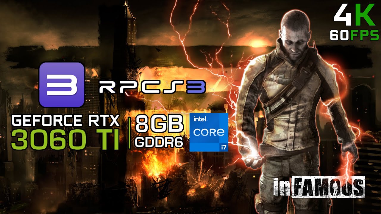 inFamous RPCS3 4K┃RTX 3060 Ti + i7-12700 - YouTube