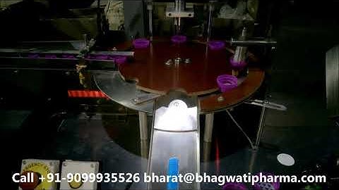 Wide Mouth Cap Auto Single head Wad / Linear inserting machine with cap elevator