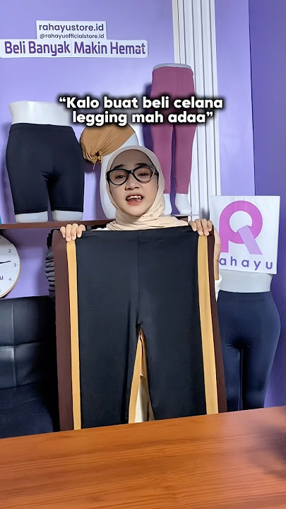 Legging 3/4 selutut bahan spandek jersey yang kaka resti pegang ini lagi promo loh join live yuk🤗